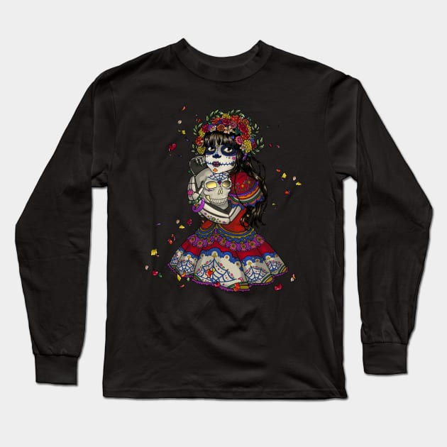 Amigo Muerte Long Sleeve T-Shirt by Thedustyphoenix